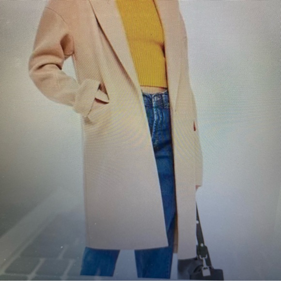 TOPSHOP Lily Notch-collar,  3/4 Camel Coat Size 6. - Picture 8 of 8